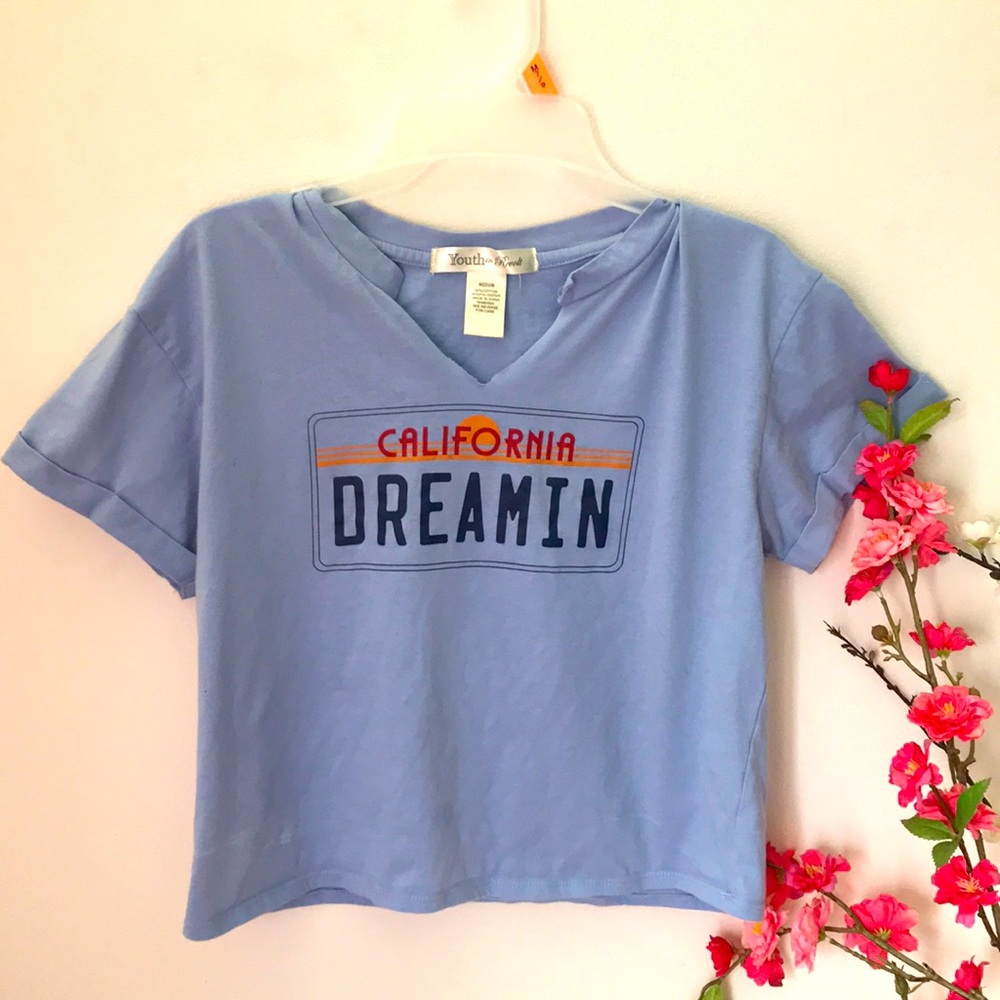Cropped California dreamin t-shirt